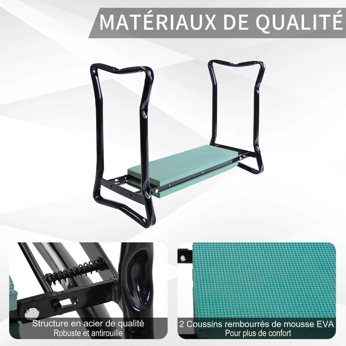 Tabouret de jardinage pliable